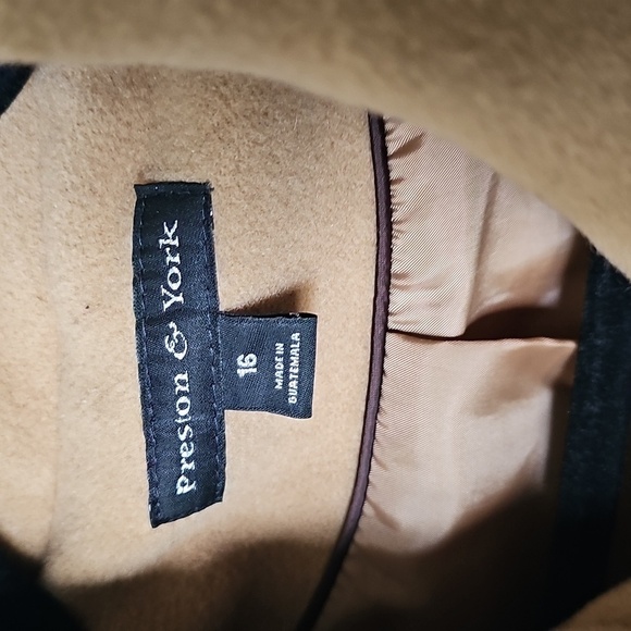 Preston & York Wool Blend Camel Color Peacoat Sweet Timeless Academia Size 16 - Picture 3 of 9